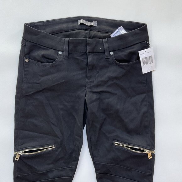 Guess Women’s Jegging Fit Black Skinny Jeans Zipper Legs Size 26 - Picture 8 of 16